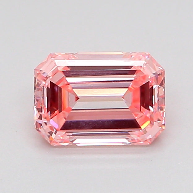 emerald 1.03 carat fancy intense pink vvs2  vg vg slight