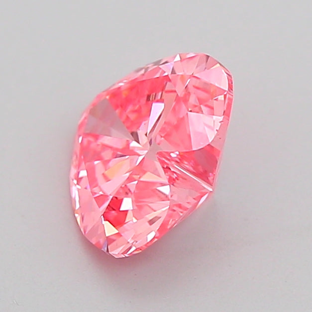 heart 1.05 carat fancy vivid pink vs1  vg good slight