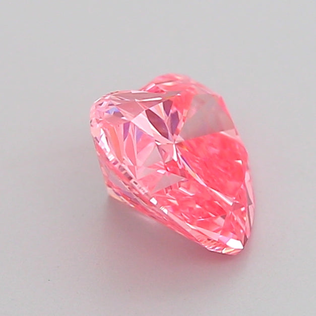 heart 1.05 carat fancy vivid pink vs1  vg good slight