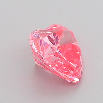 HEART 1.05 CARAT FANCY VIVID PINK VS1  VG Good SLIGHT