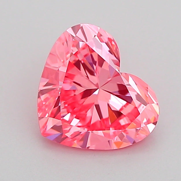 heart 1.07 carat fancy vivid pink vs1  vg vg slight