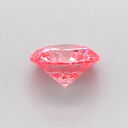ROUND 0.52 CARAT FANCY VIVID PINK VVS2 VG VG G STRONG