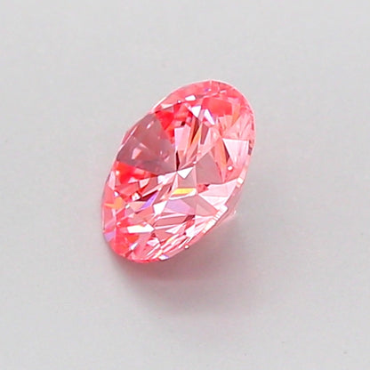 ROUND 0.52 CARAT FANCY VIVID PINK VVS2 VG VG G STRONG
