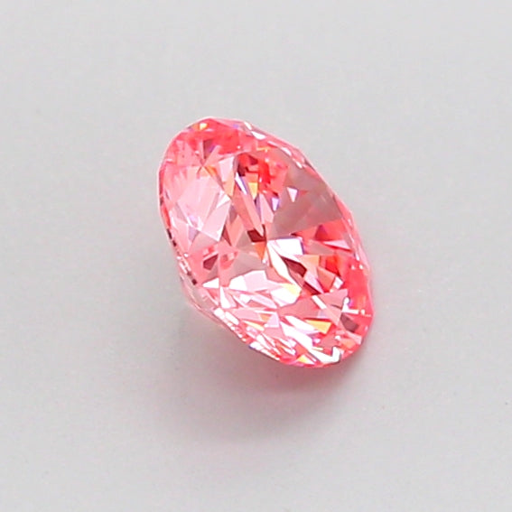 round 0.52 carat fancy vivid pink vvs2 vg vg g strong