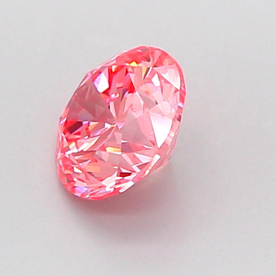 round 0.81 carat fancy vivid pink vvs1 g vg vg slight