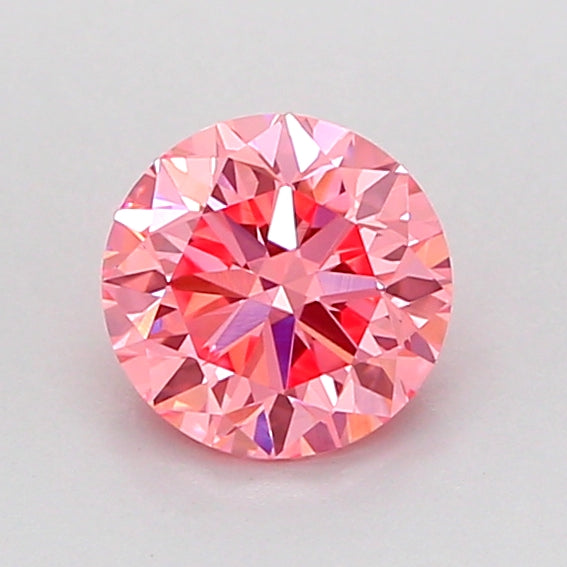 round 0.81 carat fancy vivid pink vvs1 g vg vg slight