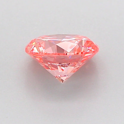 ROUND 0.74 CARAT FANCY VIVID PINK VS1 G VG VG SLIGHT