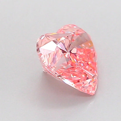 HEART 0.91 CARAT FANCY INTENSE PINK VVS2  VG VG SLIGHT