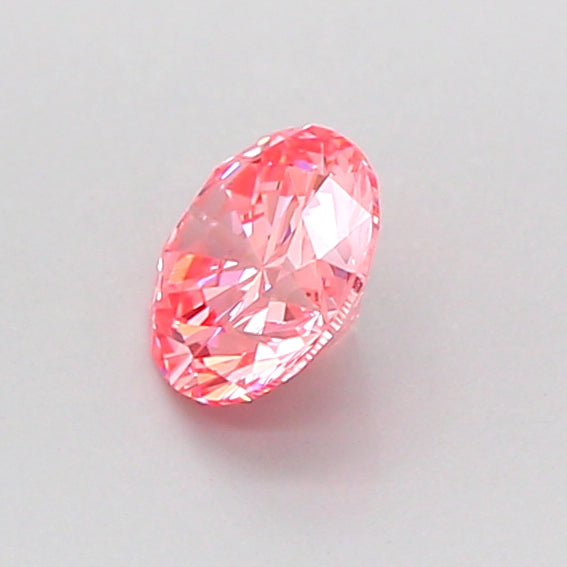 round 0.51 carat fancy vivid pink vvs2 ex vg vg slight
