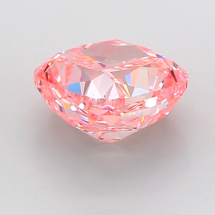 cushion 3.52 carat fancy vivid pink vvs2  ex ex slight
