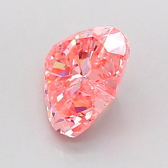 heart 1 carat fancy vivid pink vs1  ex ex strong