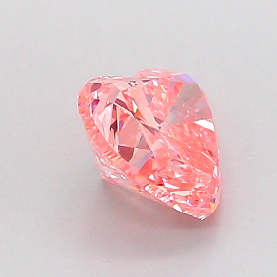 heart 1 carat fancy vivid pink vs1  ex ex strong