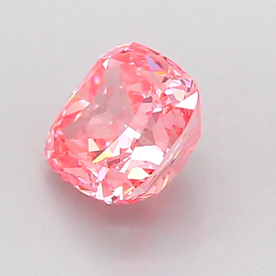 cushion 1.01 carat fancy vivid pink vs1  ex ex strong