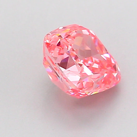 cushion 1.01 carat fancy vivid pink vs1  ex ex strong