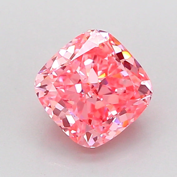 cushion 1.01 carat fancy vivid pink vs1  ex ex strong