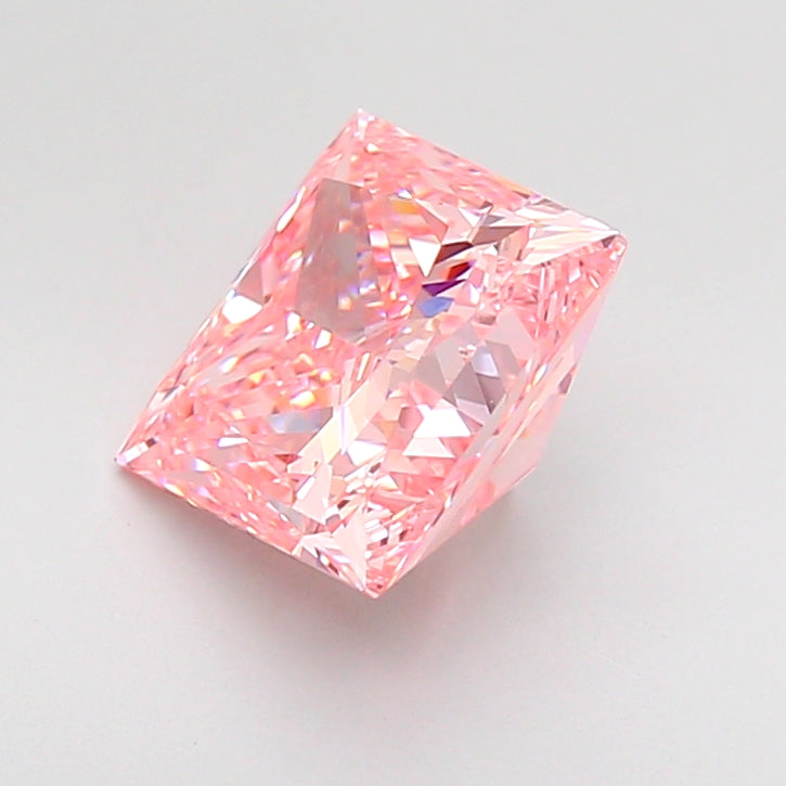 princess 2.53 carat fancy intense pink vvs2  ex ex slight