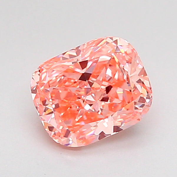 cushion 1 carat fancy intense pink vvs2  vg ex slight