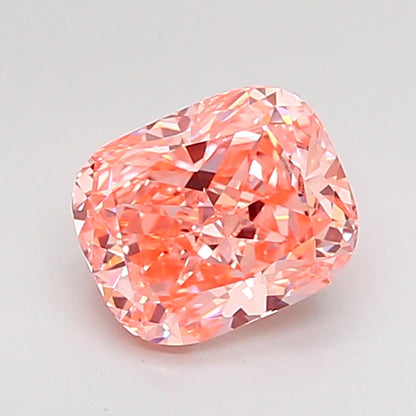 CUSHION 1 CARAT FANCY INTENSE PINK VVS2  VG EX SLIGHT