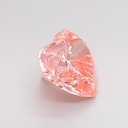 HEART 1.06 CARAT FANCY INTENSE PINK VS2  EX VG SLIGHT