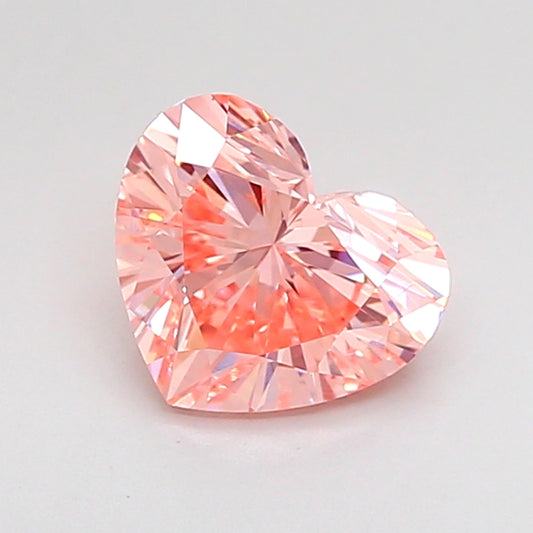 HEART 1.06 CARAT FANCY INTENSE PINK VS2  EX VG SLIGHT