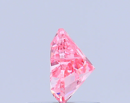 HEART 0.7 CARAT FANCY VIVID PINK VS1  VG EX STRONG