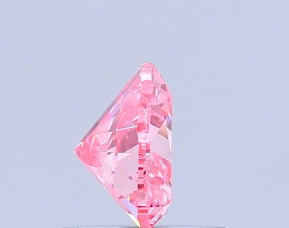 HEART 0.7 CARAT FANCY VIVID PINK VS1  VG EX STRONG