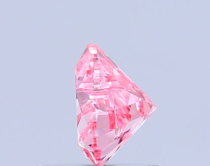 HEART 0.77 CARAT FANCY VIVID PINK VS1  VG VG STRONG