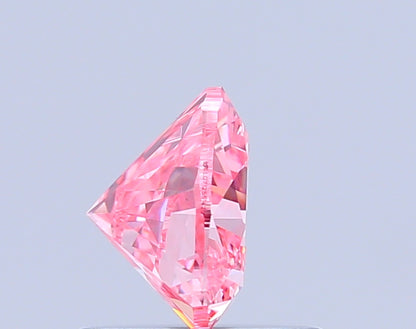 HEART 0.77 CARAT FANCY VIVID PINK VS1  VG VG STRONG