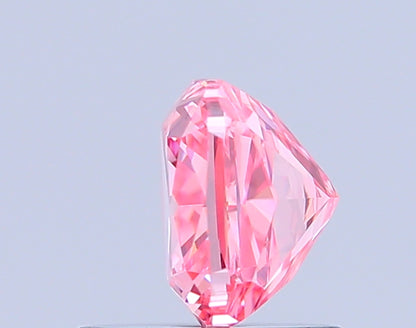 CUSHION 0.99 CARAT FANCY VIVID PINK VVS2  VG VG STRONG