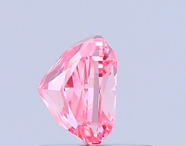 cushion 0.99 carat fancy vivid pink vvs2  vg vg strong