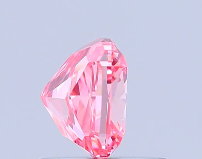 CUSHION 0.99 CARAT FANCY VIVID PINK VVS2  VG VG STRONG
