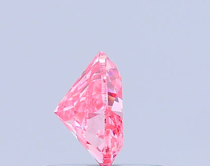 HEART 0.6 CARAT FANCY VIVID PINK VVS2  VG VG STRONG