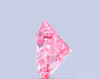 HEART 0.77 CARAT FANCY VIVID PINK VVS2  VG VG STRONG