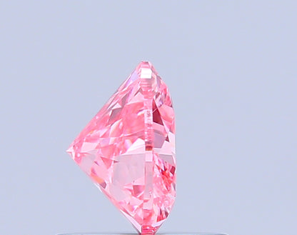 HEART 0.77 CARAT FANCY VIVID PINK VVS2  VG VG STRONG