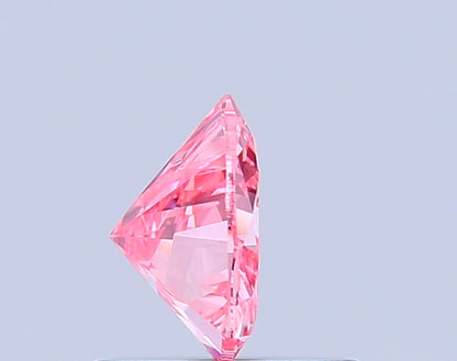 HEART 0.63 CARAT FANCY VIVID PINK VS1  VG VG STRONG