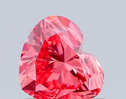 HEART 0.83 CARAT FANCY VIVID PINK VS1  VG VG SLIGHT