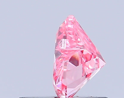 HEART 0.65 CARAT FANCY VIVID PINK VS2  VG EX STRONG