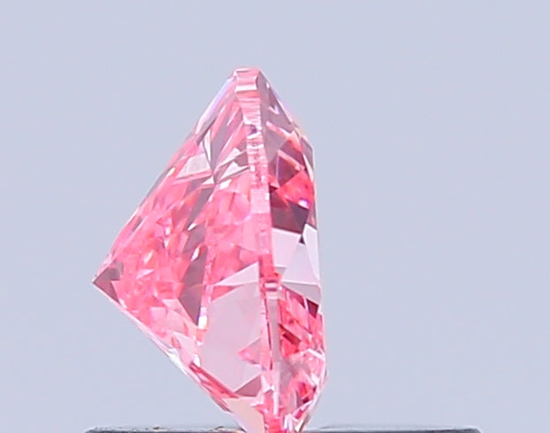 heart 0.65 carat fancy vivid pink vs2  vg ex strong
