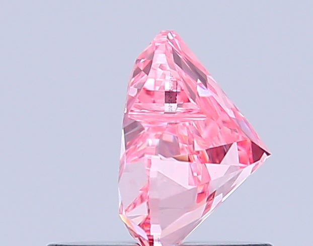 heart 0.79 carat fancy vivid pink vs1  vg vg strong