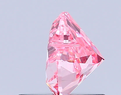 HEART 0.79 CARAT FANCY VIVID PINK VS1  VG VG STRONG