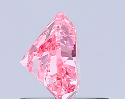 HEART 0.79 CARAT FANCY VIVID PINK VS1  VG VG STRONG