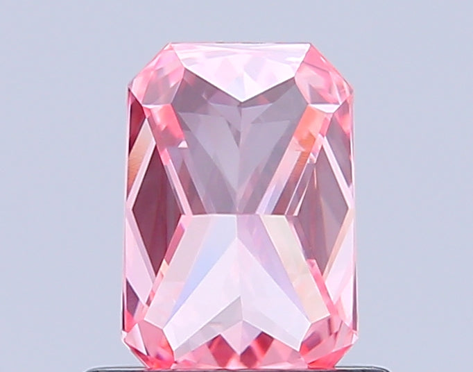 radiant 0.81 carat fancy vivid pink vs1  vg vg strong