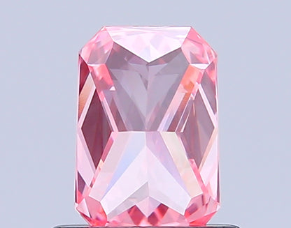 RADIANT 0.81 CARAT FANCY VIVID PINK VS1  VG VG STRONG