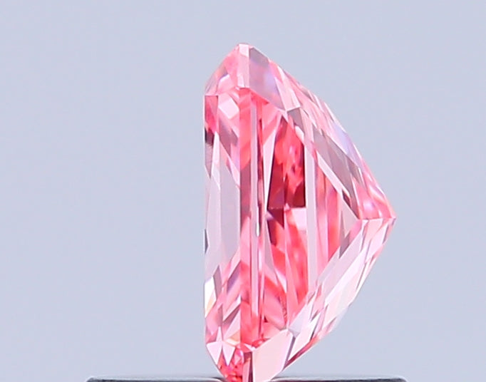 radiant 0.81 carat fancy vivid pink vs1  vg vg strong