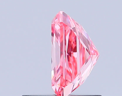 RADIANT 0.81 CARAT FANCY VIVID PINK VS1  VG VG STRONG