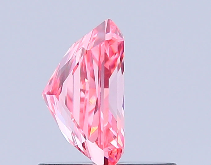 radiant 0.81 carat fancy vivid pink vs1  vg vg strong