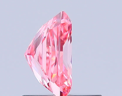 RADIANT 0.81 CARAT FANCY VIVID PINK VS1  VG VG STRONG
