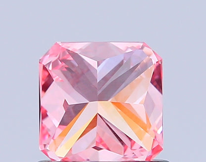 RADIANT 0.91 CARAT FANCY VIVID PINK VVS1  VG VG STRONG