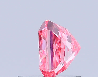 RADIANT 0.91 CARAT FANCY VIVID PINK VVS1  VG VG STRONG