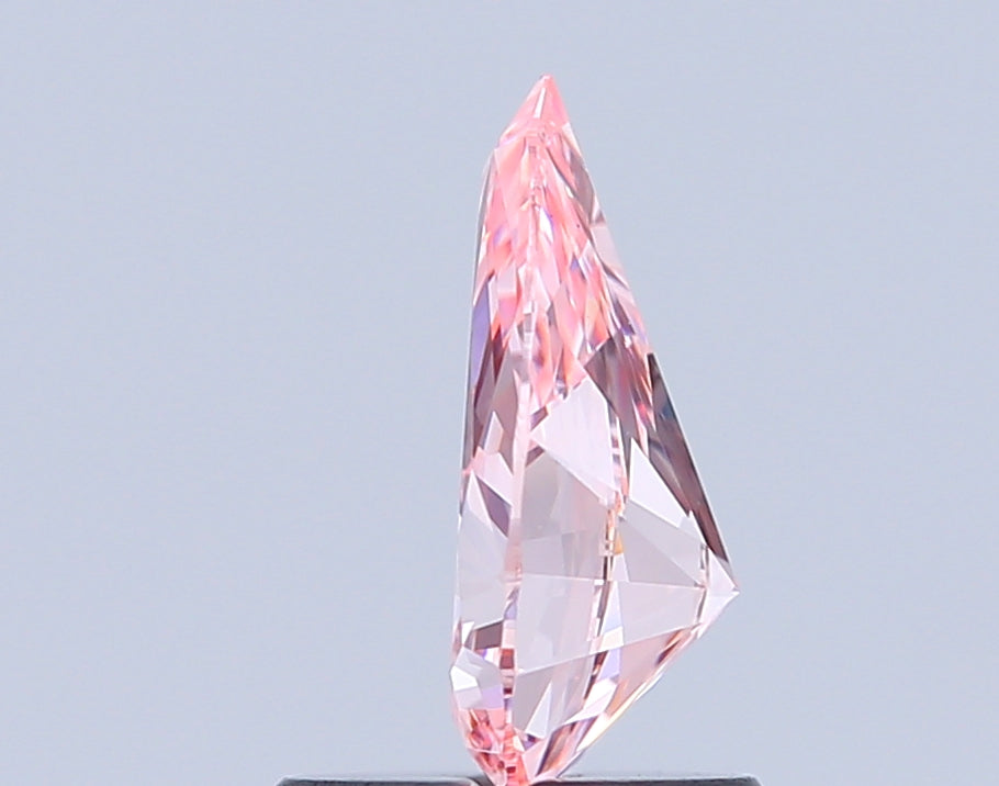 pear 1.01 carat fancy vivid pink vs1  vg vg strong